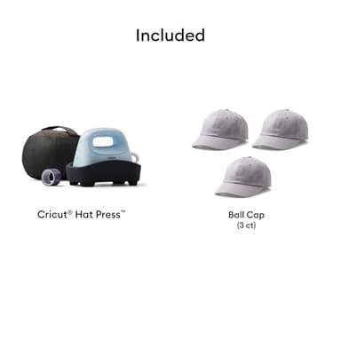 Cricut Hat Press - Smart Heat Press Machine | Bundle with 3 Hats - Image 3