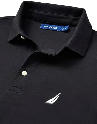Nautica Men's Short Sleeve Solid Stretch Cotton Pique Polo Shirt - Image 7