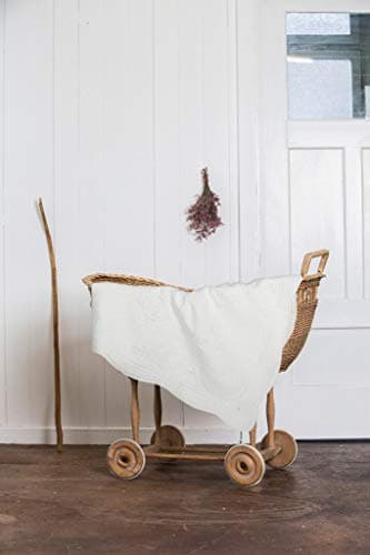 MONOBLANKS Baby Quilt Personlized Monogram Lightweight Embossed Scalloped Throw Blanket Four Seasons (White) - Image 7