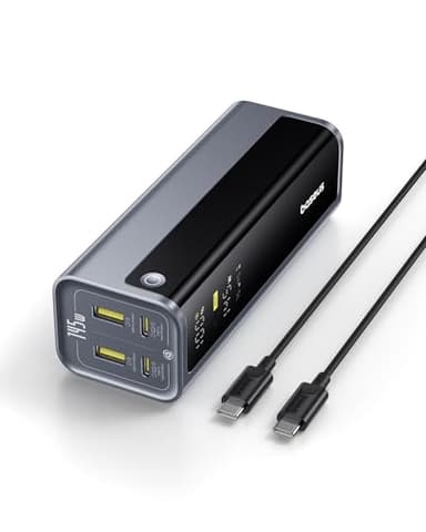 Baseus Laptop Power Bank, 20800mAh 145W Portable Charger USB C with 4 Ports, Digital Display, Travel Powerbank Fast Charging for MacBook, iPhone 17/16 Series, iPad, Samsung, Dell (Flight-Approved) - Image 1