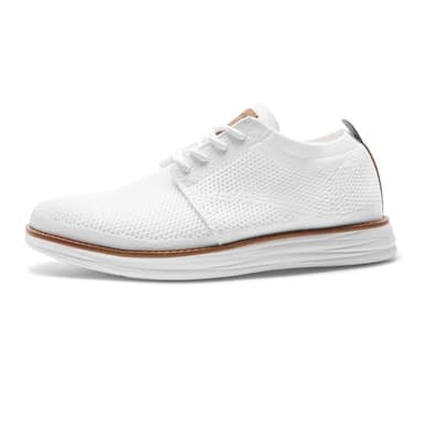 Bruno Marc Men's CoolFlex Breeze Mesh Sneakers Oxfords Lace-Up Lightweight Casual Walking Shoes,Size 12,01 White,Grand - Image 2