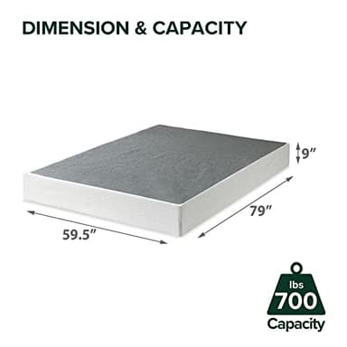 ZINUS 9 Inch Metal Smart Box Spring with Quick Assembly, Mattress Foundation, Strong Metal Frame, Easy Assembly, Queen - Image 3