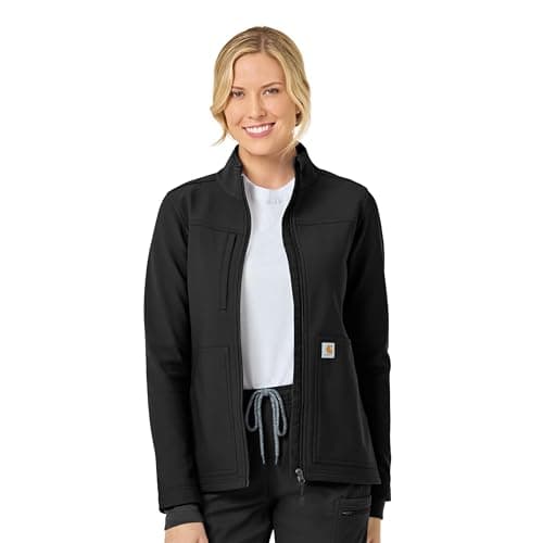 Carhartt Rugged Flex Scrubs for Women, Bonded Fleece Jacket - Image 1