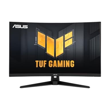 ASUS TUF Gaming 32" 1440P HDR Curved Monitor (VG32VQ1B) - QHD (2560 x 1440), 165Hz (Supports 144Hz), 1ms, Extreme Low Motion Blur, Speaker, FreeSync Premium, VESA Mountable, DisplayPort, HDMI,BLACK - Image 1