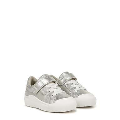 Dr. Scholl's Infant Girls Time Off Toddler Sneaker Silver Faux Leather 9 M - Image 7