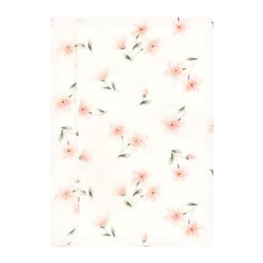 Hudson Baby Unisex Baby Cotton Flannel Burp Cloths, Pink Dainty Floral 7 Pack, One Size - Image 3