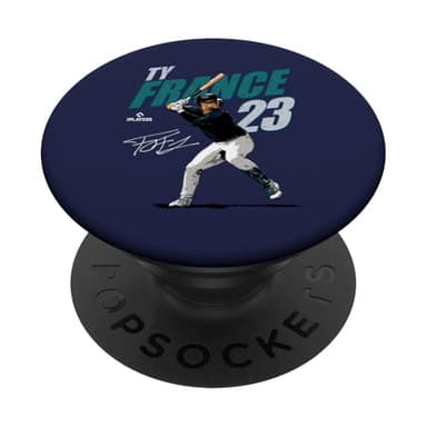 Ty France | Cincinnati Baseball Players | MLBTFE3001 PopSockets Adhesive PopGrip - Image 1