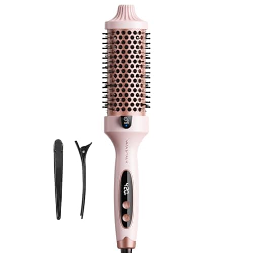 Wavytalk Thermal Brush Blowout Boost Grande, 1.77 Inch Heated Round Brush for Long Hair Blowout, Tourmaline Ceramic Negative Ion Technology Reduce Hair Damage, Dual Voltage Sakura Pink - Image 1