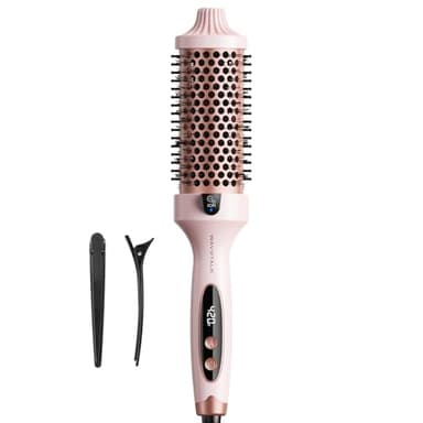 Wavytalk Thermal Brush Blowout Boost Grande, 1.77 Inch Heated Round Brush for Long Hair Blowout, Tourmaline Ceramic Negative Ion Technology Reduce Hair Damage, Dual Voltage Sakura Pink - Image 1