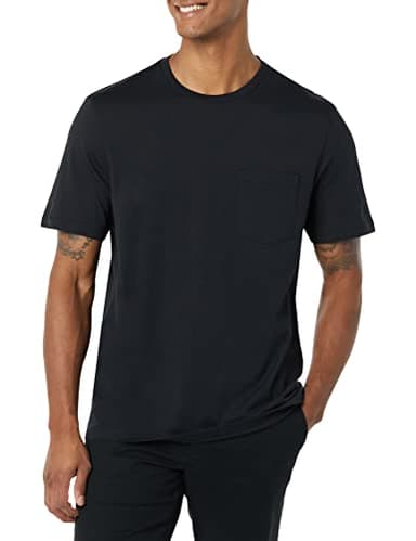 Amazon Essentials Mens T-Shirts, Regular-Fit, Short-Sleeve Crewneck Pocket, Pack of 2, Black, 4X-Large Big Tall - Image 5