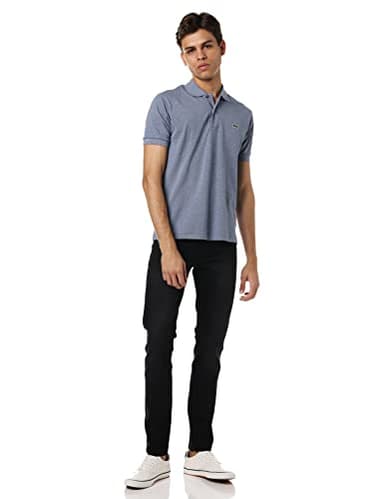 Lacoste Men's Classic Fit Heathered L.12.12 Polo, Light Indigo Blue, X-Large - Image 5