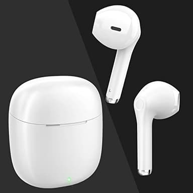 yobola Wireless Earbuds, Bluetooh Earbuds, Deep Bass Light Weight Mini Wireless Headphones for Running/Fitness, 25Hrs Playtime, Built-in Microphone, Touch Control, IPX5 Waterproof - Image 2