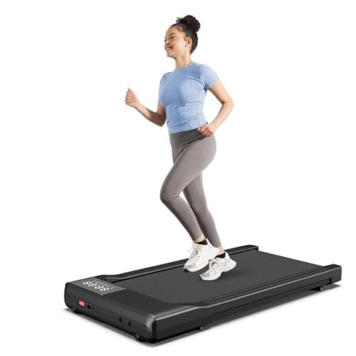 DeerRun 2025 Upgrade Walking Pad, Smart Under Desk Treadmill for Home Office, No-Assembly Treadmills with APP and Remote Control, LED Display, 2.5 HP Quiet Walking Jogging Machine, 300 lbs Capacity - Image 1