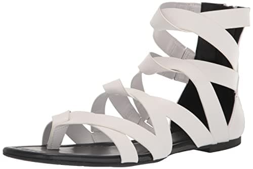 Aerosoles Women's Harper Flat Sandal, White Leather, 11 - Image 1