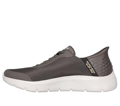Skechers Men's Go Walk Flex Hands Free Slip-Ins Sneaker, Brown, 10.5 Wide - Image 5