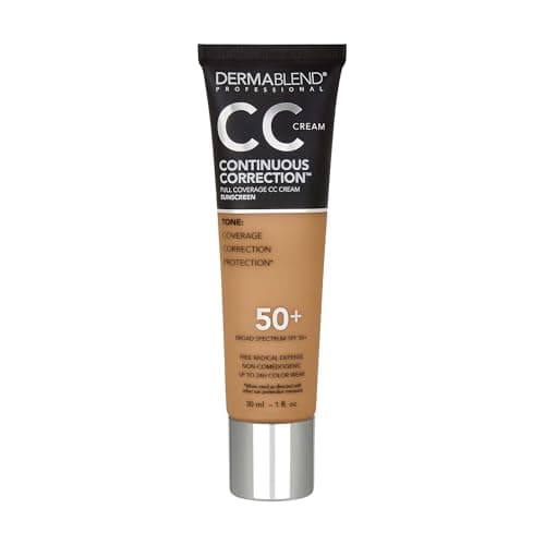Dermablend Continuous Correctionâ„¢ Tone-Evening CC Cream Foundation SPF 50+, Full Coverage Foundation Makeup & Color Corrector, Non-Comedogenic , 1 Fl Oz (Pack of 1) - Image 1