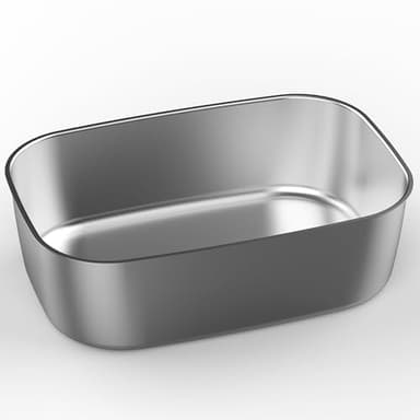 Herrfilk (Only for 1.5L Electric Lunch Box) 1.5L 304 Stainless Steel Inner Container for Electric Lunch Box, Removable Replacement Tray, Easy to Clean, Eco Friendly and Dishwasher Safe - Image 1