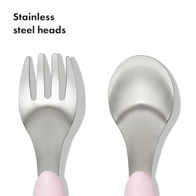 OXO Tot Fork and Spoon Set - Blossom - Image 5