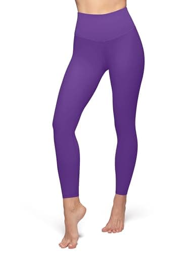 YUDSUD High Waisted Leggings for Women - Tummy Control Yoga Pants for Workout Running Athletic Women's Leggings Plus Size Dark Purple - Image 2