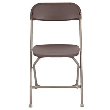 Flash Furniture Hercules Series Plastic Folding Chair Brown - 10 Pack 650LB Weight Capacity Comfortable Event Chair-Lightweight Folding Chair - Image 13