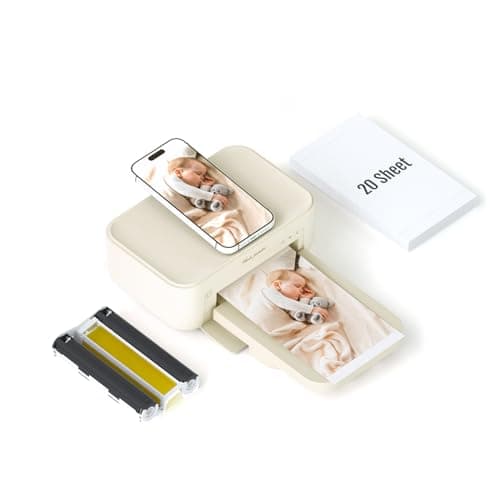 HPRT Photo Printer 4x6,+20 Sheets&1ribbon,Wi-Fi Wireless Instant Picture Printer for iPhone, Android, Smartphone, Thermal Dye-Sublimation, AR Video Printing,Portable Photo Printers for Home Use - Image 1