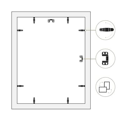 MCS Studio Gallery 16x20 Poster Frame Black Woodgrain, Vertical & Horizontal Wall Hanging Large Picture Frame for Photos, Posters & Art Prints (1-Pack) - Image 7