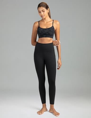 Colorfulkoala Women's High Waisted Tummy Control Workout Leggings 7/8 Length Yoga Pants with Pockets (L, Black) - Image 6