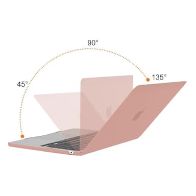 MOSISO Compatible with MacBook Air 13 inch Case 2025 2024 2023 2022 Release M4 A3240 M3 A3113 M2 A2681, Protective Plastic Hard Shell Cover Compatible with MacBook Air 13.6 inch Case, Salmon Pink - Image 4