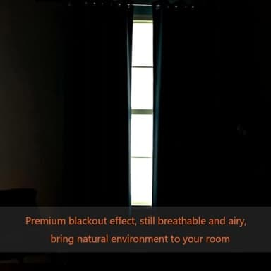 H.VERSAILTEX Blackout Patio Curtains 100 x 108 Inches for Sliding Door Extral Wide Blackout Curtain Panels Thermal Insulated Room Divider - Grommet Top, 9' Tall by 8.5' Wide - Pale Oak - Image 5