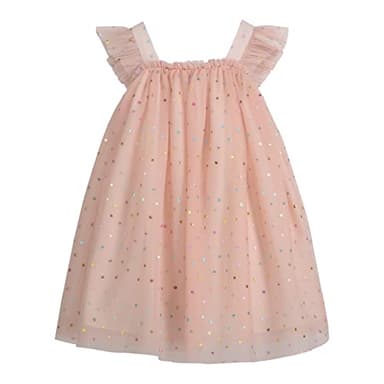 PIPPA & JULIE Baby Girls' Dress & Shirt Set, 2-Piece Outfit, Includes Long Sleeve Top & Jumper, Pink, 3-6 Months - Image 3