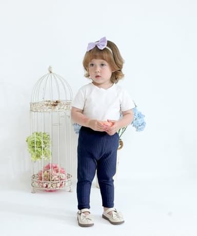 Fullfamous Baby Infant Girl Pants Cotton Ribbed 5 Pack Leggings Clothing Outfits Clothes Black/White/Navy/Pink/Mustard Yellow 6-12 Months - Image 5