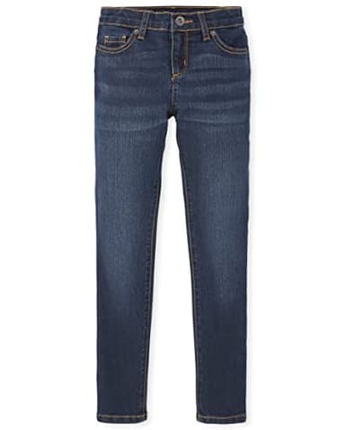 The Children's Place Girls Super Skinny Jeans,Dk Twilight Wash Single,14S - Image 1