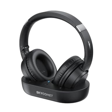SKYCOMET Wireless Headphones for TV, TV Headphones Wireless for Seniors with Transmitter Charging Base, Perfect Audio Sync, No Audio Dealy, Ideal Gift for The Mom, Seniors, Elderly - Image 1