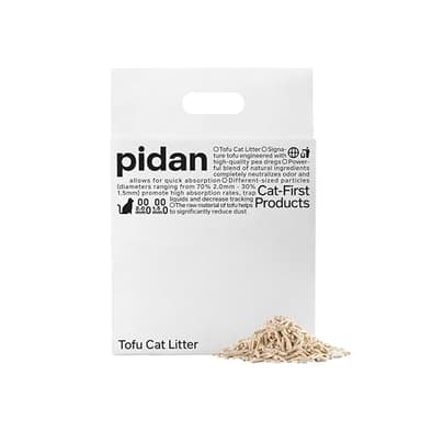 pidan Tofu Cat Litter Clumping,Flushable,Ultra Absorbent and Fast Drying, 100% Natural Ingredients Litter,Solubility in Water,Really Dust-Free,Less Scattering (5.3lb×1bag) - Image 1