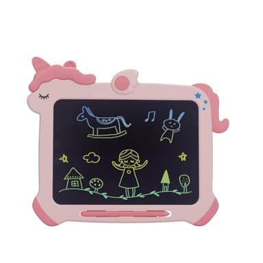 Kikapabi LCD Writing Tablet for Kids, Unicorn Colorful Screen Doodle Board, Electronic Drawing Pad, Educational Toy, Toddlers Travel Toy, Christmas Birthday Gift for 3 4 5 6 7 Year Old Girls Pink - Image 2