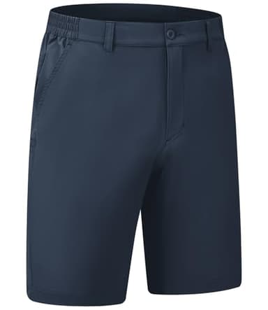 BGOWATU Mens Golf Shorts 9" Stretch Casual Dress Shorts Dry Fit Athletic Hiking Shorts for Summer with Pockets Navy 36 - Image 3