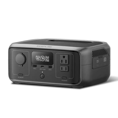 EF ECOFLOW Portable Power Station RIVER 3, 245Wh LiFePO4 Battery Power Station, 300W Up to 600W AC Output, <20 MS UPS & <30 dB, 1Hr Fast Charging Solar Generator for Outdoor/Camping/Home Use - Image 1