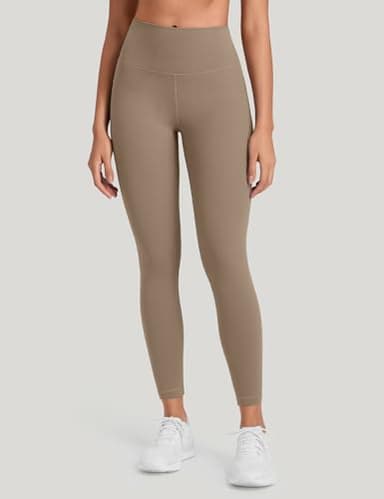 HeyNuts Workout Pro Athletic High Waisted Yoga Leggings for Women, Buttery Soft Workout Pants Compression 7/8 Leggings with Inner Pockets Carbon Dust_25''S(4/6) - Image 2