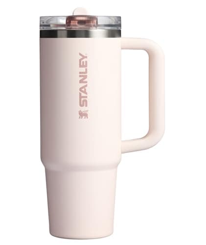 Stanley Quencher ProTour Flip Straw Tumbler with Leakproof Lid 30 oz | Built-In Straw & Handle | Cupholder Compatible for Travel | Insulated Stainless Steel Cup | BPA-Free | Rose Quartz - Image 1