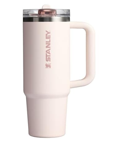 Stanley Quencher ProTour Flip Straw Tumbler with Leakproof Lid 30 oz | Built-In Straw & Handle | Cupholder Compatible for Travel | Insulated Stainless Steel Cup | BPA-Free | Rose Quartz - Image 1