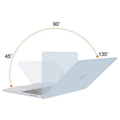 MOSISO Compatible with MacBook Pro 13 inch Case M2 2025, 2024, 2023, 2022-2016 A2338 M1 A2251 A2289 A2159 A1989 A1708 A1706, Plastic Hard Shell&Keyboard Cover&Screen Film&Storage Bag, Baby Blue - Image 4
