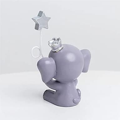 Newmemo Elephant Cake Toppers Balls Cake Decorations with Mini Elephant Blue Crown Cake Picks for Boy Girl Baby Shower Birthday Party Decorations - Image 7