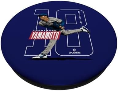 Yoshinobu Yamamoto | Baseball MLB Players | MLBYAM3005 PopSockets Adhesive PopGrip - Image 4
