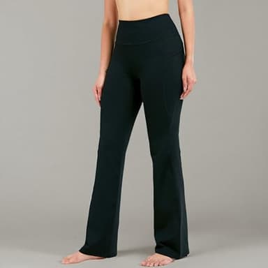 28"/30"/32"/34" Inseam Women's Bootcut Yoga Pants Long Bootleg High-Waisted Flare Pants with Pockets BlackFlare_30_Medium Black - Image 7