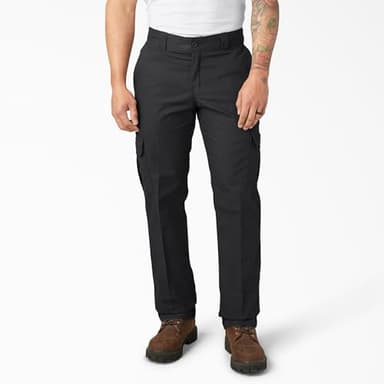 Dickies Flex Regular Fit Cargo Pants, Black, 42 30 - Image 2