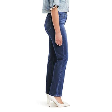 Levi's Womens Classic Straight (Also Available In Plus) Jeans, Lapis Dark Horse, 32 Long US - Image 2