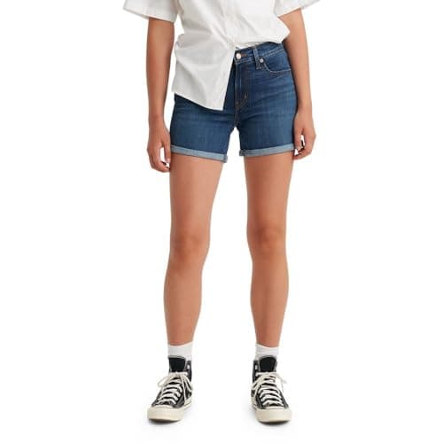 Levi's Womens Mid Length (Also Available in Plus) Denim Shorts, Update Energy Vortex, 27 US - Image 1