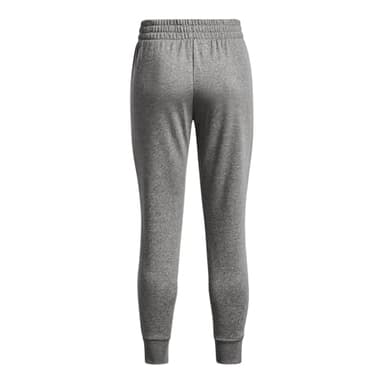 Under Armour Womens Rival Fleece Joggers, (025) Castlerock Light Heather / / White, Large - Image 6