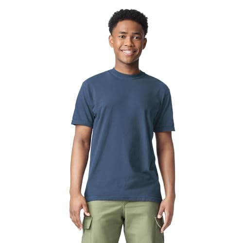 Comfort Colors Adult Short Sleeve Tee, Style G1717, Denim (1-pack), X-Large - Image 1