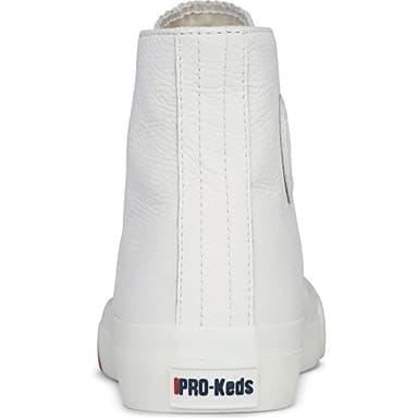 PRO-Keds Men's Royal Hi Lace Up Fashion Sneaker, White Leather, 8.5 - Image 6